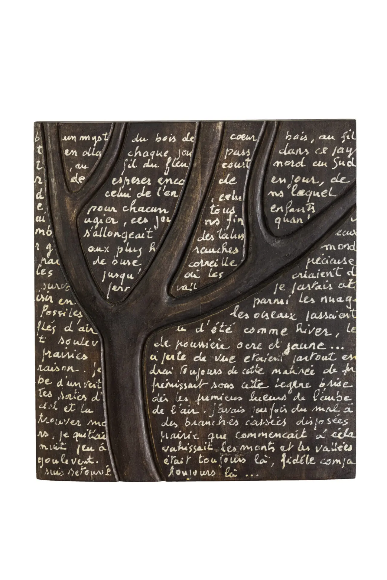 L'arbre à mots (Tilleul, 30 x 25)